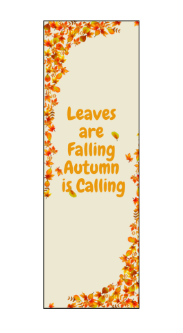 Leaves Are Falling, Autumn Is Calling Bookmark